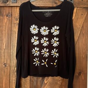Fifth Sun Black Graphic Long Sleeve Tee